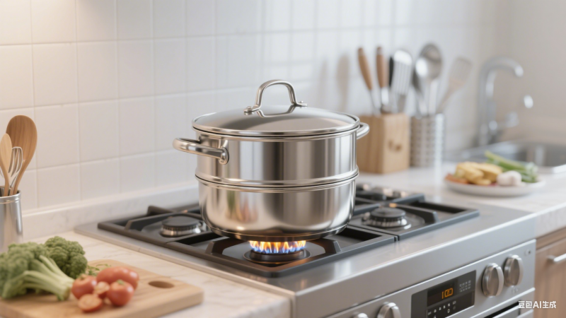不锈钢夹层锅易清洁：光滑内壁不沾污，用完清洗超轻松(图5)