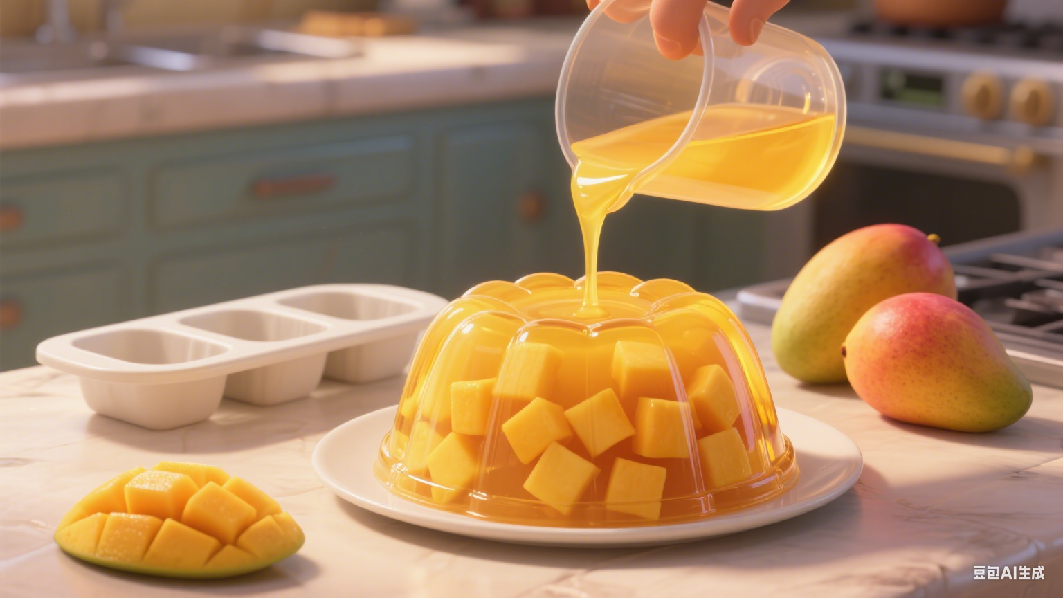 夹层锅让制作果冻更简单：加热溶解均匀，凝固效果超出色(图4)