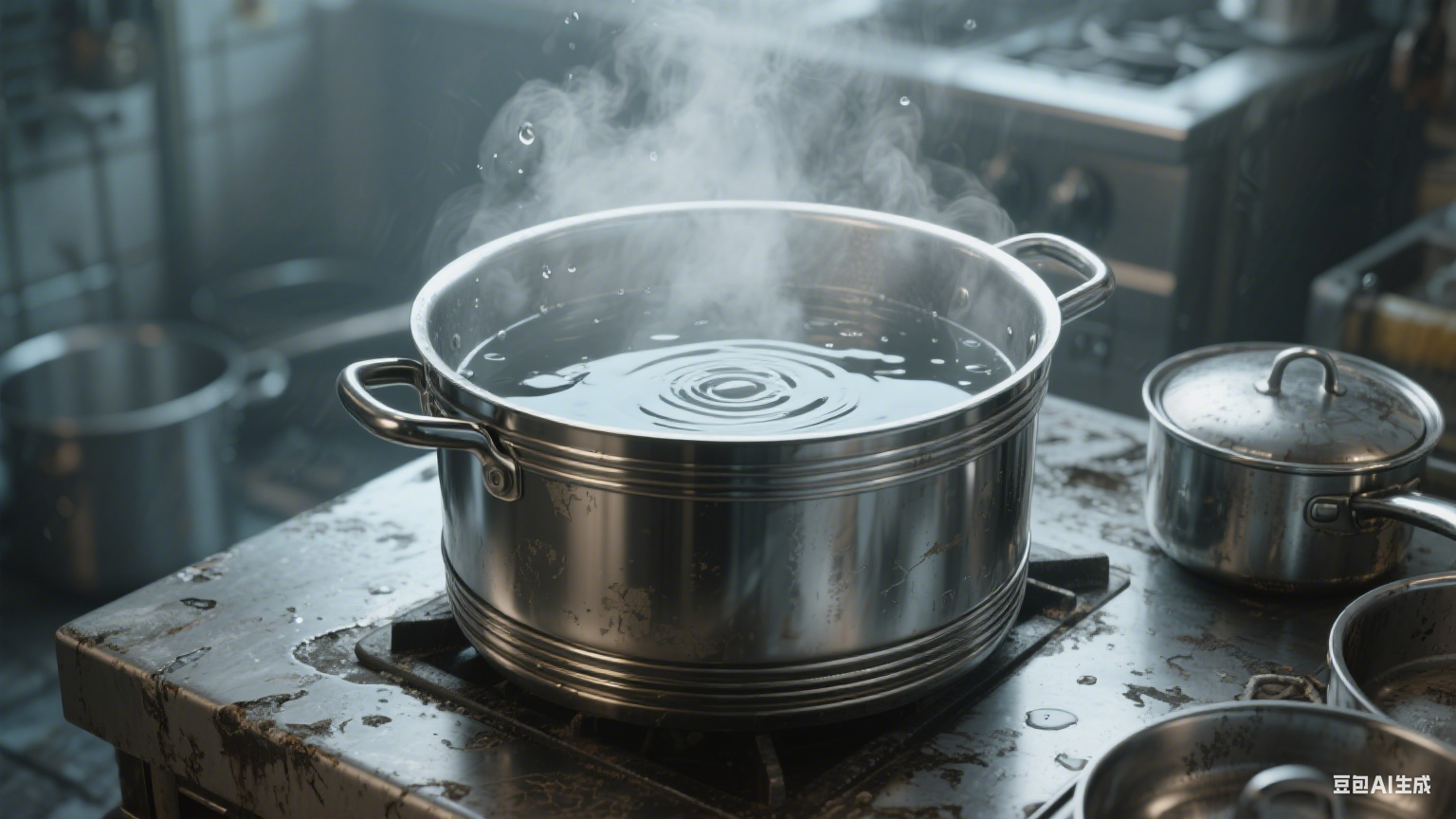 不锈钢夹层锅抗冲击：不易变形损坏，适应厨房复杂环境(图4)