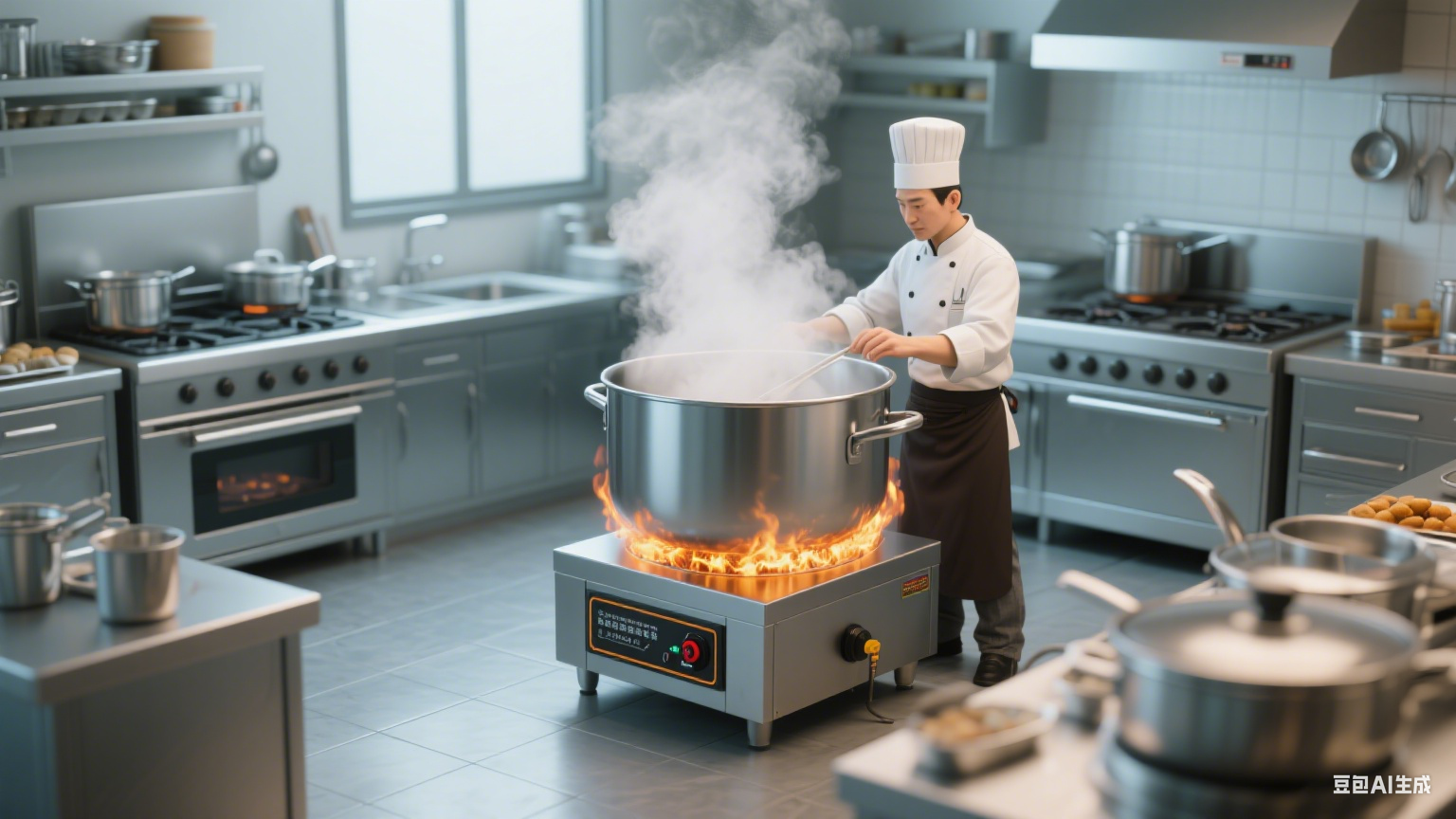 电加热夹层锅无噪音：安静运行不打扰，厨房环境更舒适(图6)