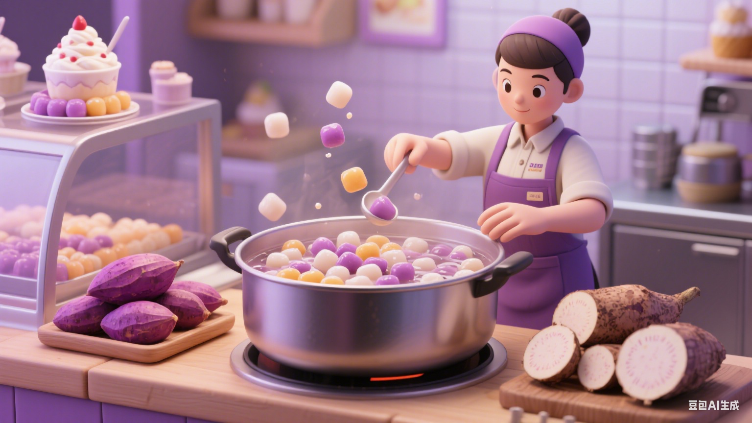 夹层锅适用于芋圆制作：蒸煮均匀 Q 弹，甜品配料超良好(图4)