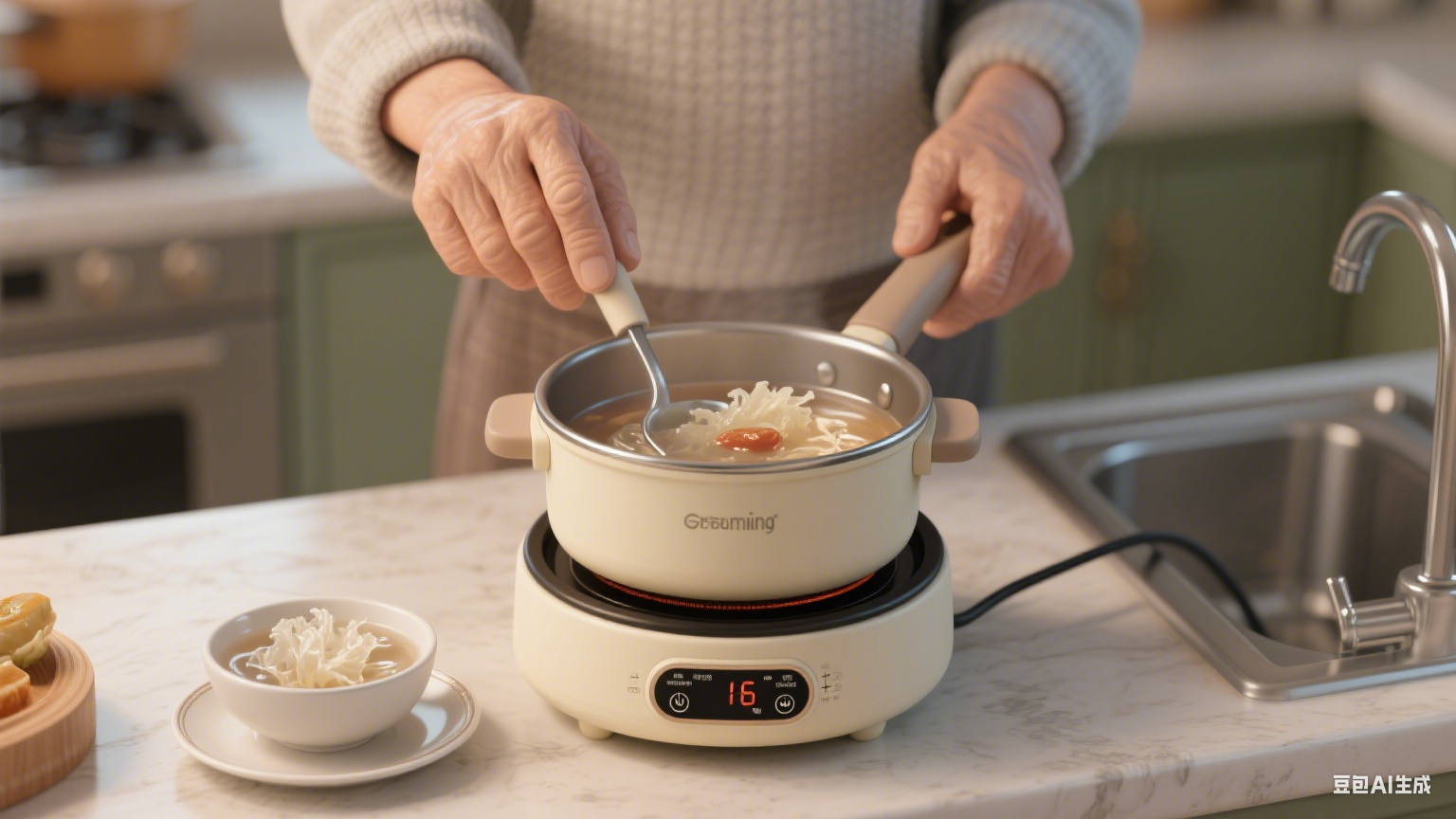 电加热夹层锅温度稳定：长时间加热不波动，食品品质一致(图6)