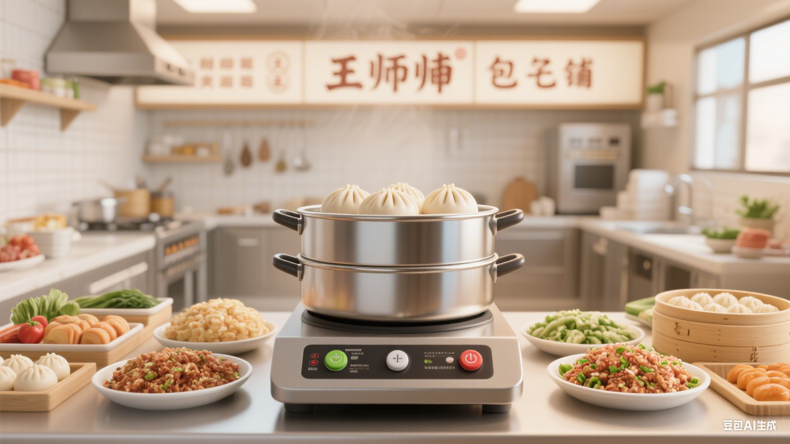 夹层锅适用于速冻包子馅制作：搅拌均匀易包制，包子口感佳(图4)