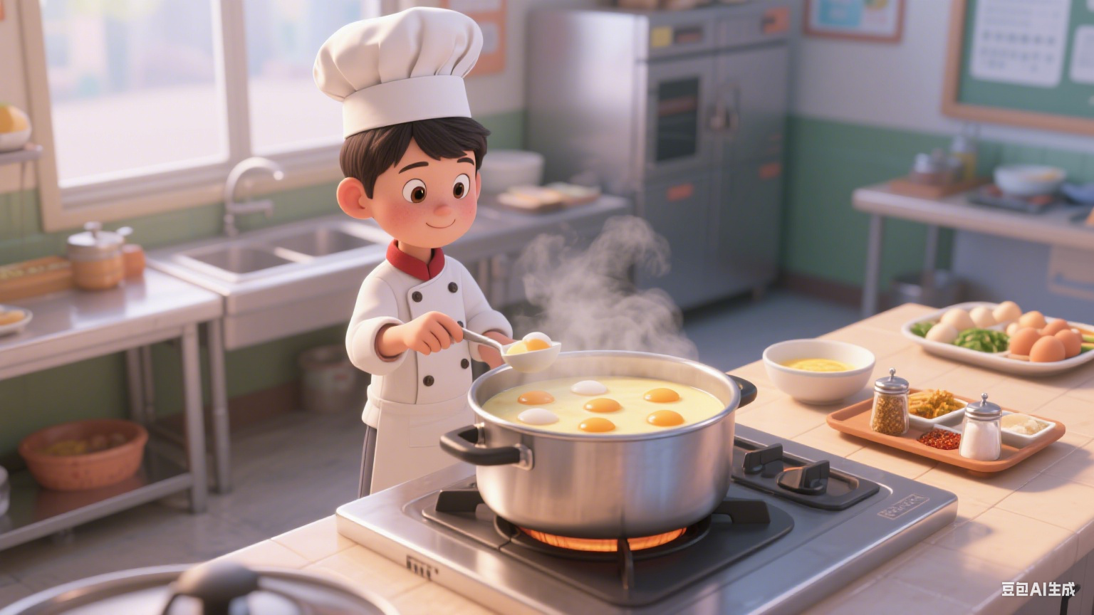 蒸汽夹层锅自动化程度高：可自动控压控温，减少人工操作(图4)