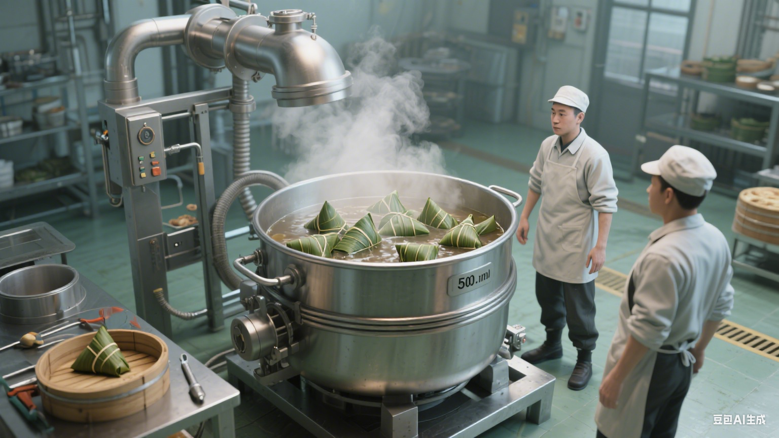 夹层锅应用于粽子加工：蒸煮均匀入味，端午美食超受欢迎(图7)