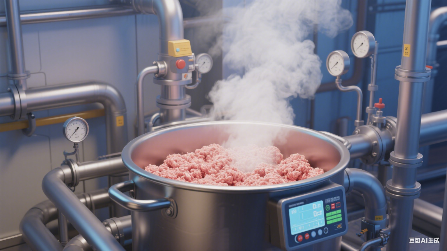 夹层锅适配宠物食品加工，高温杀菌保安全，营养不流失(图2)