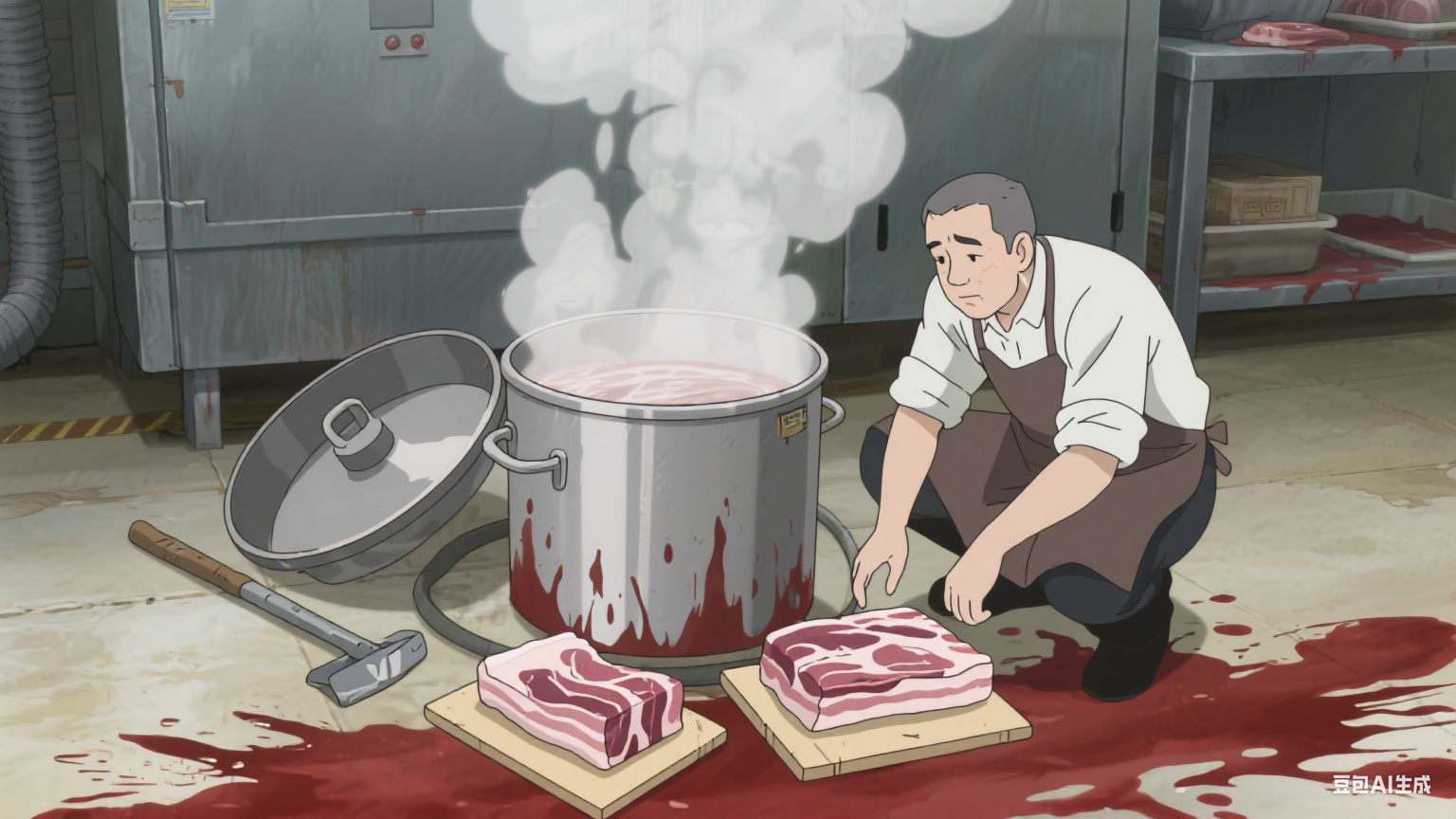 蒸汽夹层锅咋给肉焯水？(图1)