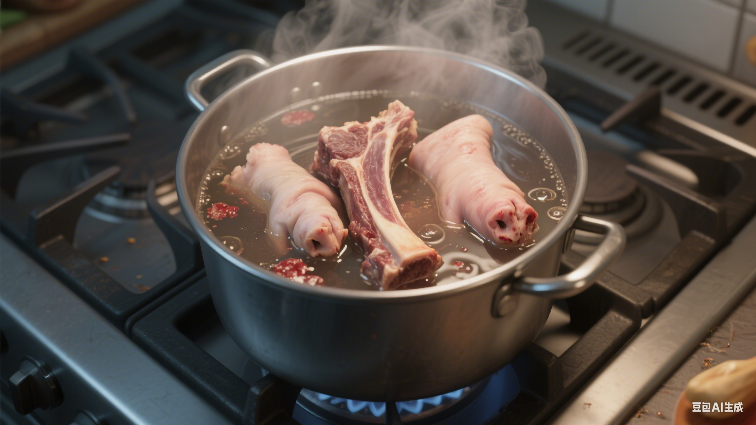 蒸汽夹层锅咋给肉焯水？(图3)