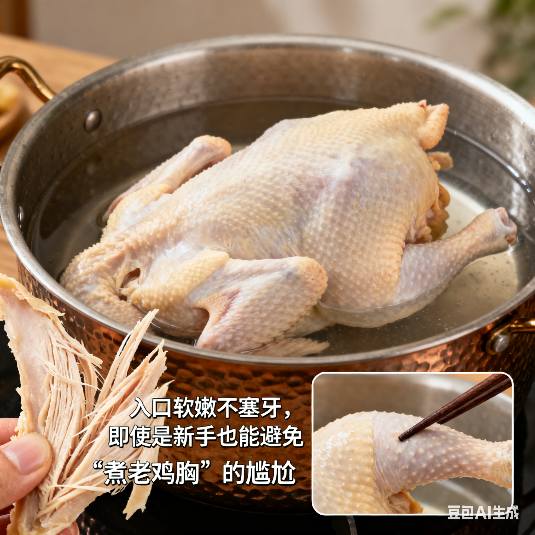 夹层锅烹味：解锁口水鸡皮脆肉嫩的舌尖密码(图3)