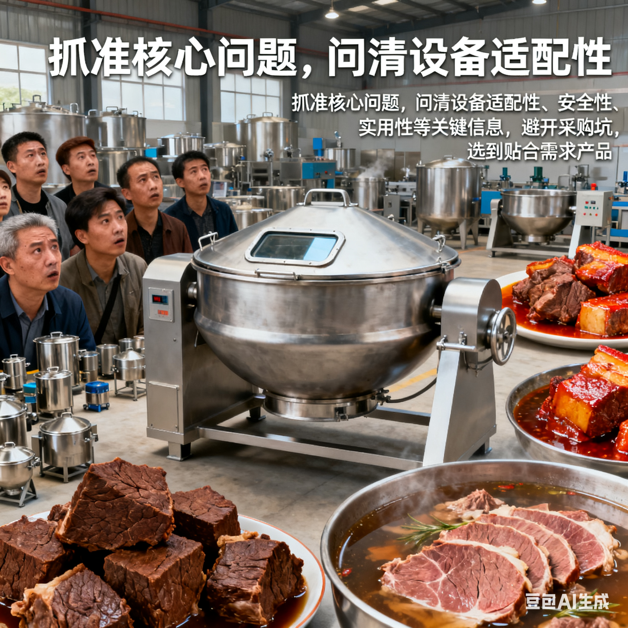 买牛肉电加热夹层锅，该问清哪些事？(图1)