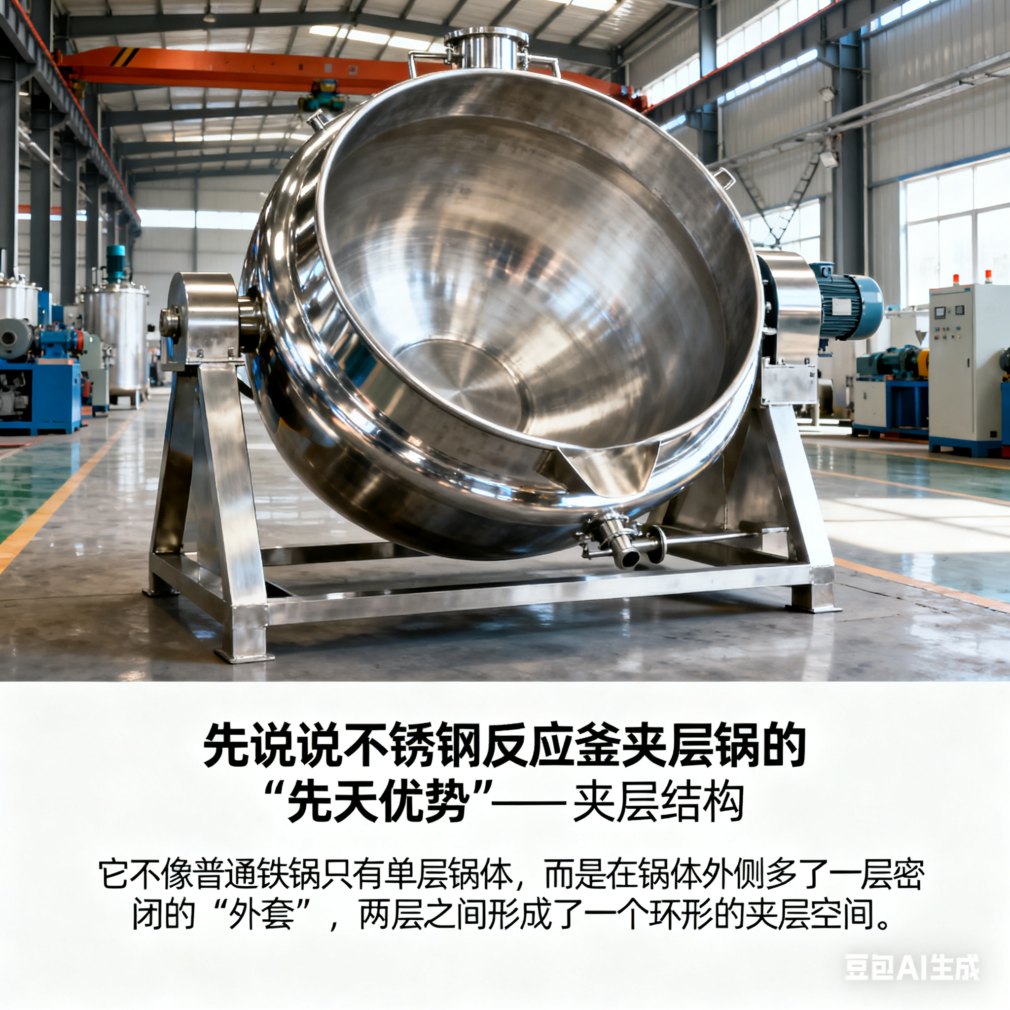 不锈钢反应釜夹层锅，到底是怎么受热的？(图2)