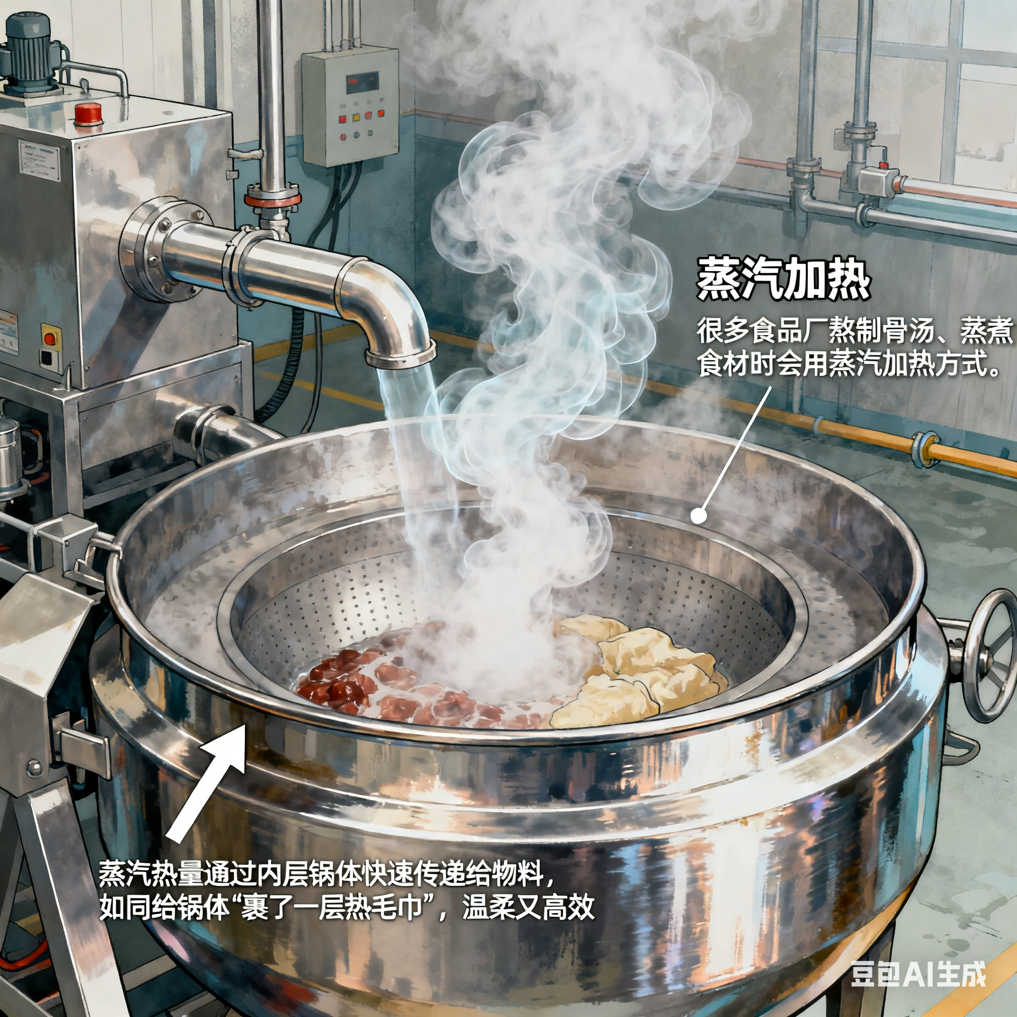 不锈钢反应釜夹层锅，到底是怎么受热的？(图3)