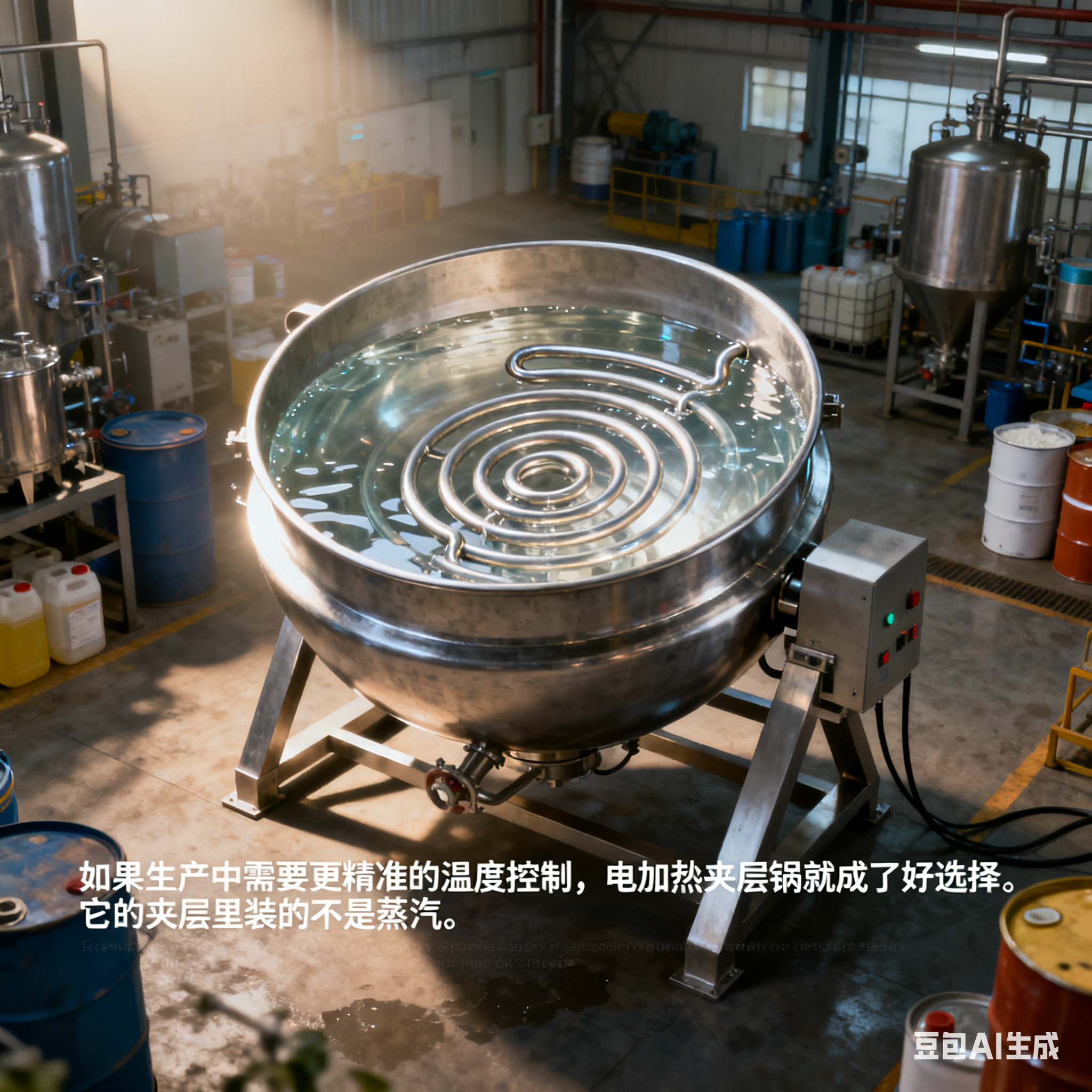 不锈钢反应釜夹层锅，到底是怎么受热的？(图4)