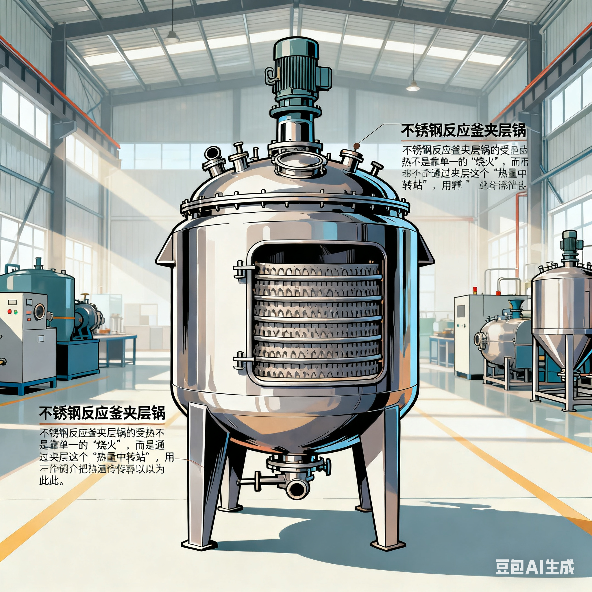 不锈钢反应釜夹层锅，到底是怎么受热的？(图6)