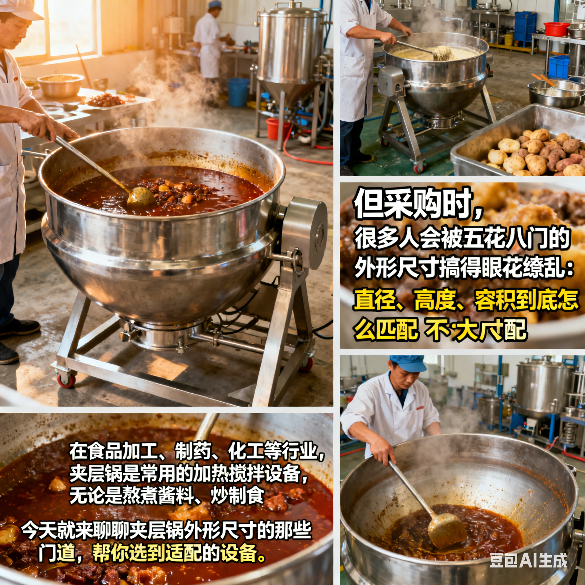 夹层锅外形尺寸有哪些讲究？(图1)