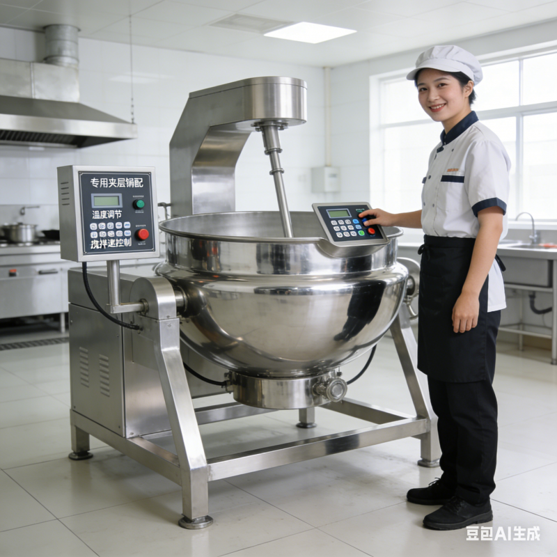 食堂粥品酱料熬制怎样更省心？专用夹层锅适配吗？(图4)