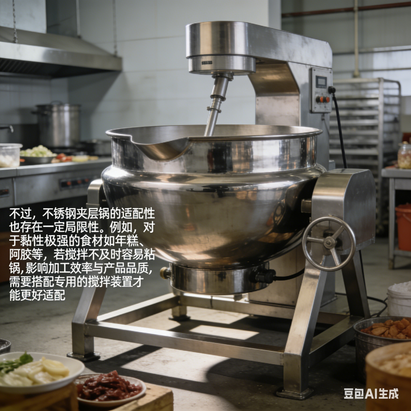 食品蒸煮加工，不锈钢夹层锅适配性尚可吗？(图4)