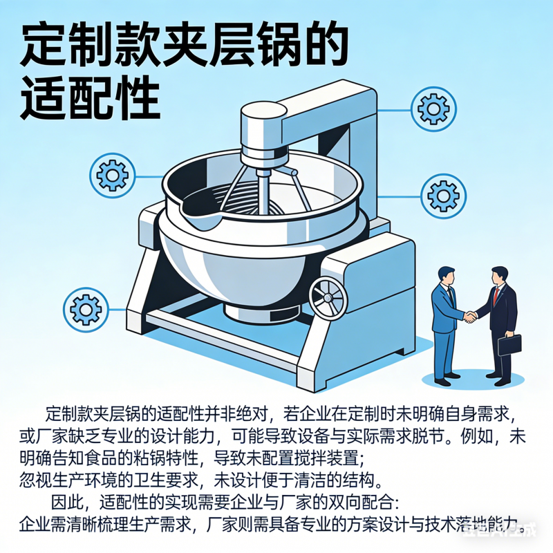 食品蒸煮加工，定制款夹层锅适配吗？(图5)